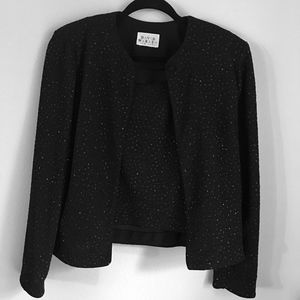 VTG New Year's Eve Sparkly Jacket &  Camisole Set